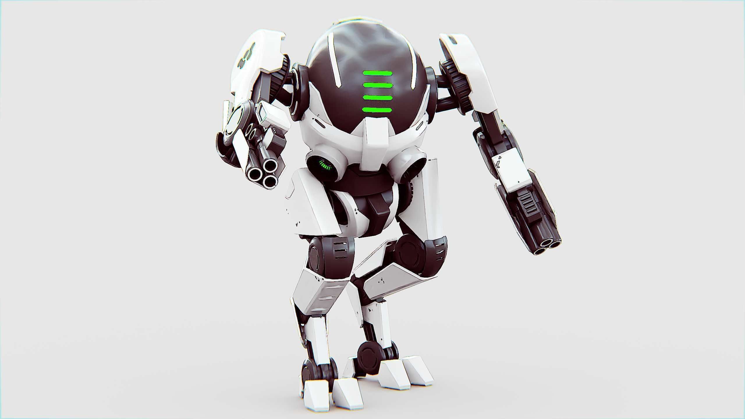 ROBOCOP Z-500  Rigged for Unreal Engine - Unity - MIXAMO  3D model_3