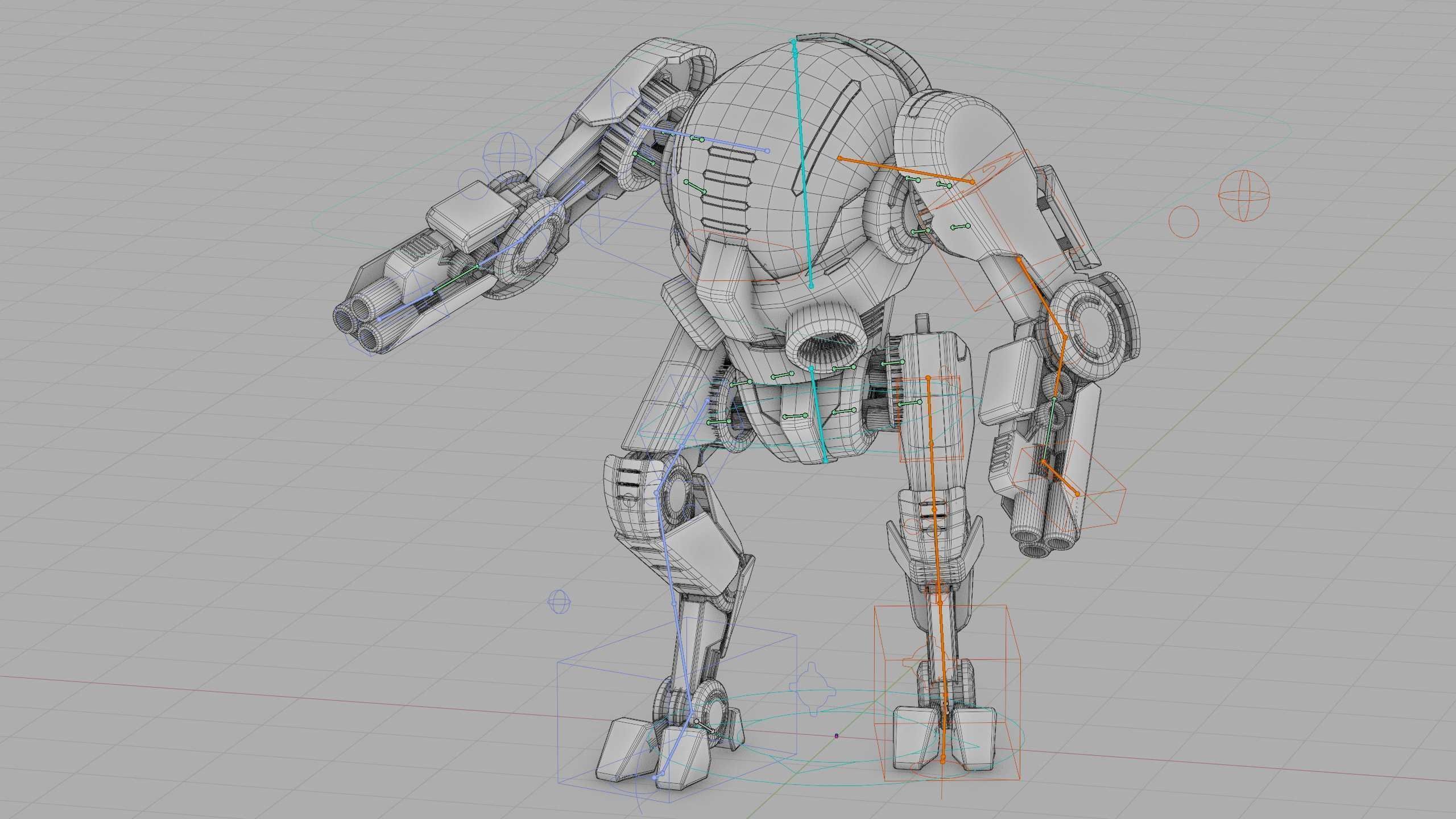 ROBOCOP Z-500  Rigged for Unreal Engine - Unity - MIXAMO  3D model_40