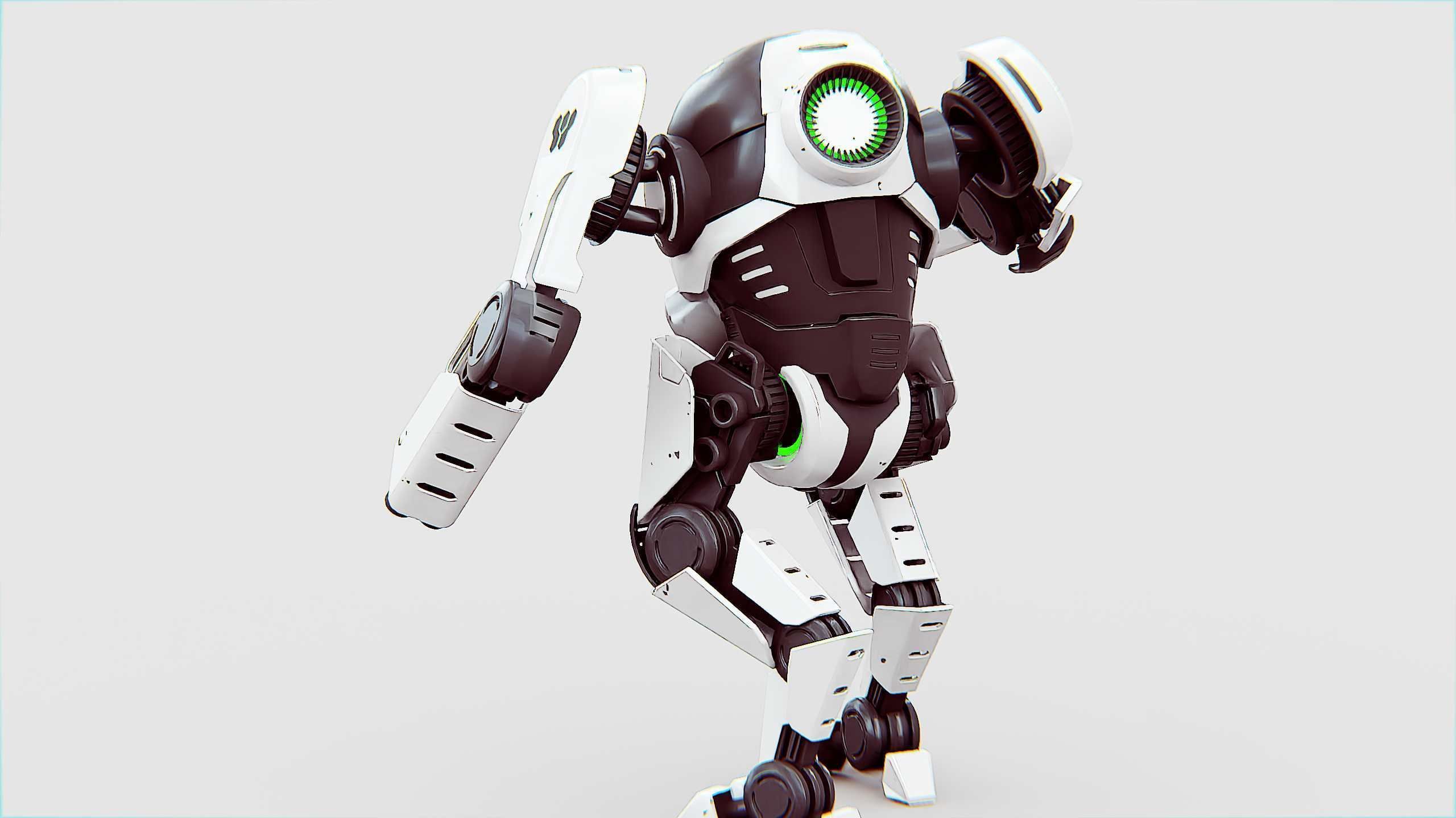 ROBOCOP Z-500  Rigged for Unreal Engine - Unity - MIXAMO  3D model_18