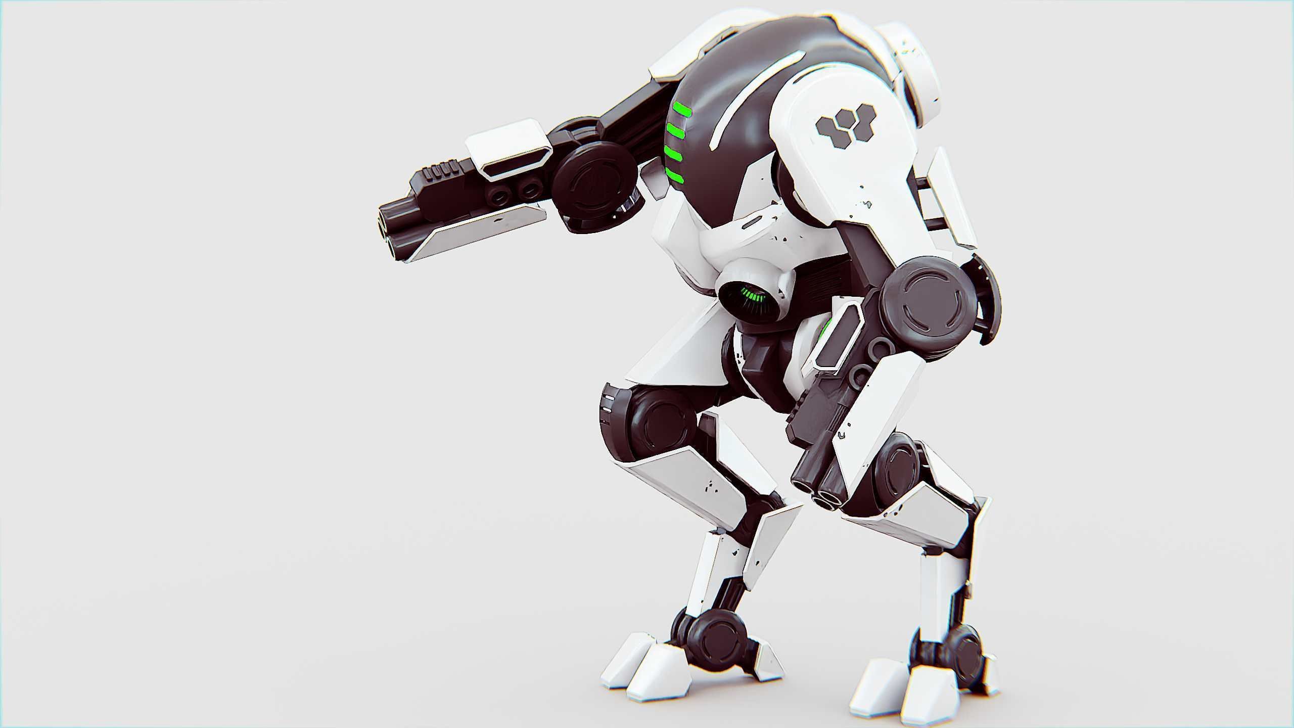 ROBOCOP Z-500  Rigged for Unreal Engine - Unity - MIXAMO  3D model_11