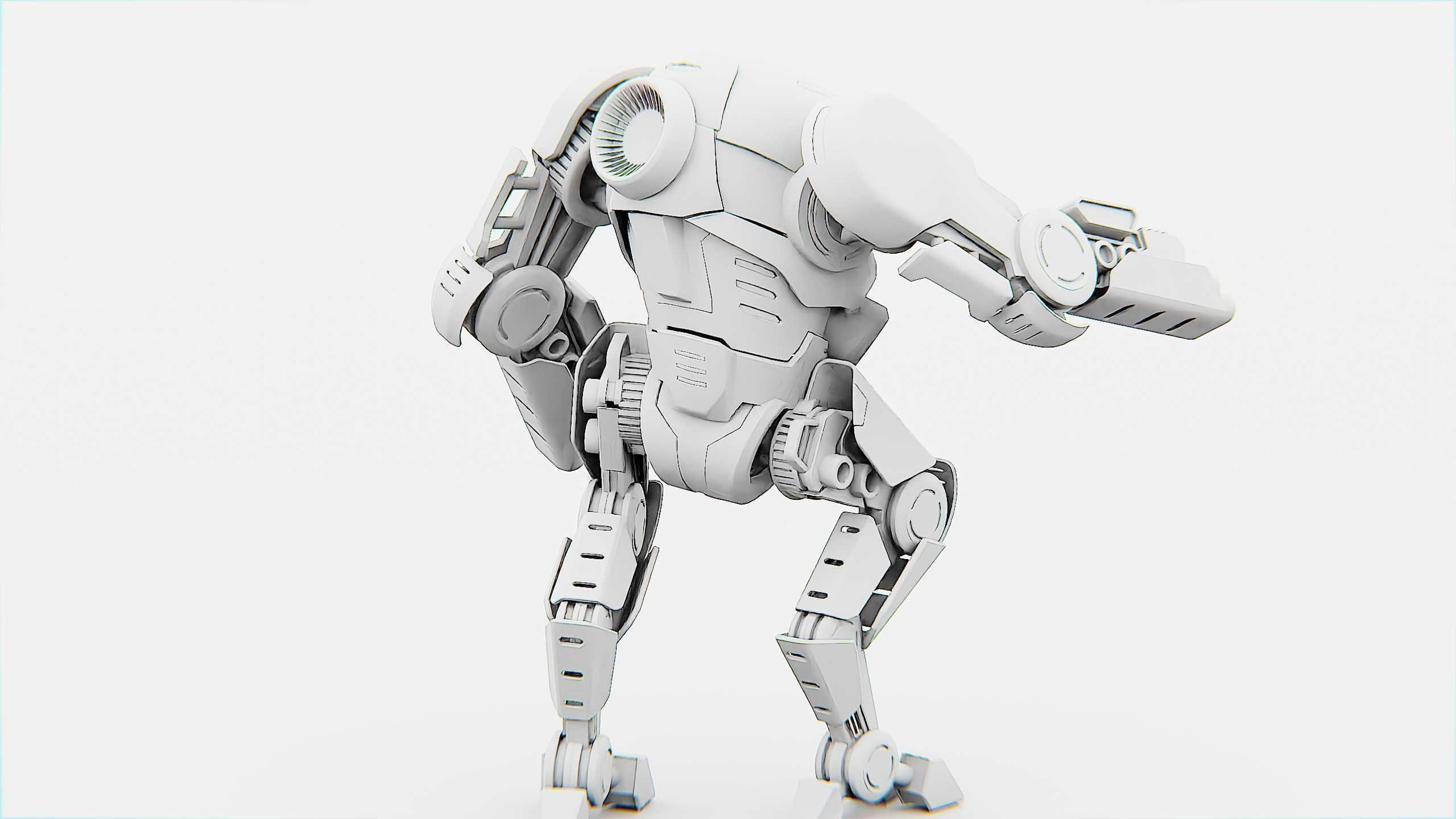 ROBOCOP Z-500  Rigged for Unreal Engine - Unity - MIXAMO  3D model_33