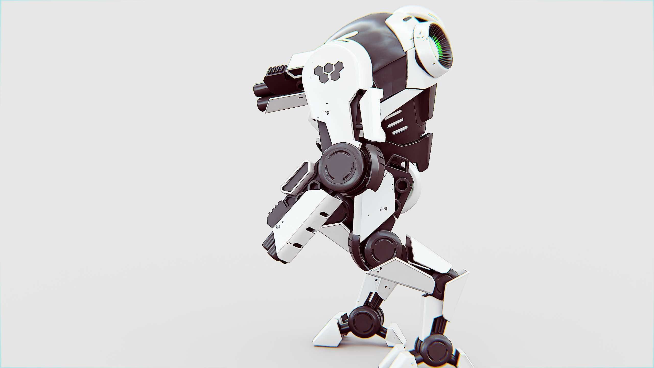 ROBOCOP Z-500  Rigged for Unreal Engine - Unity - MIXAMO  3D model_15