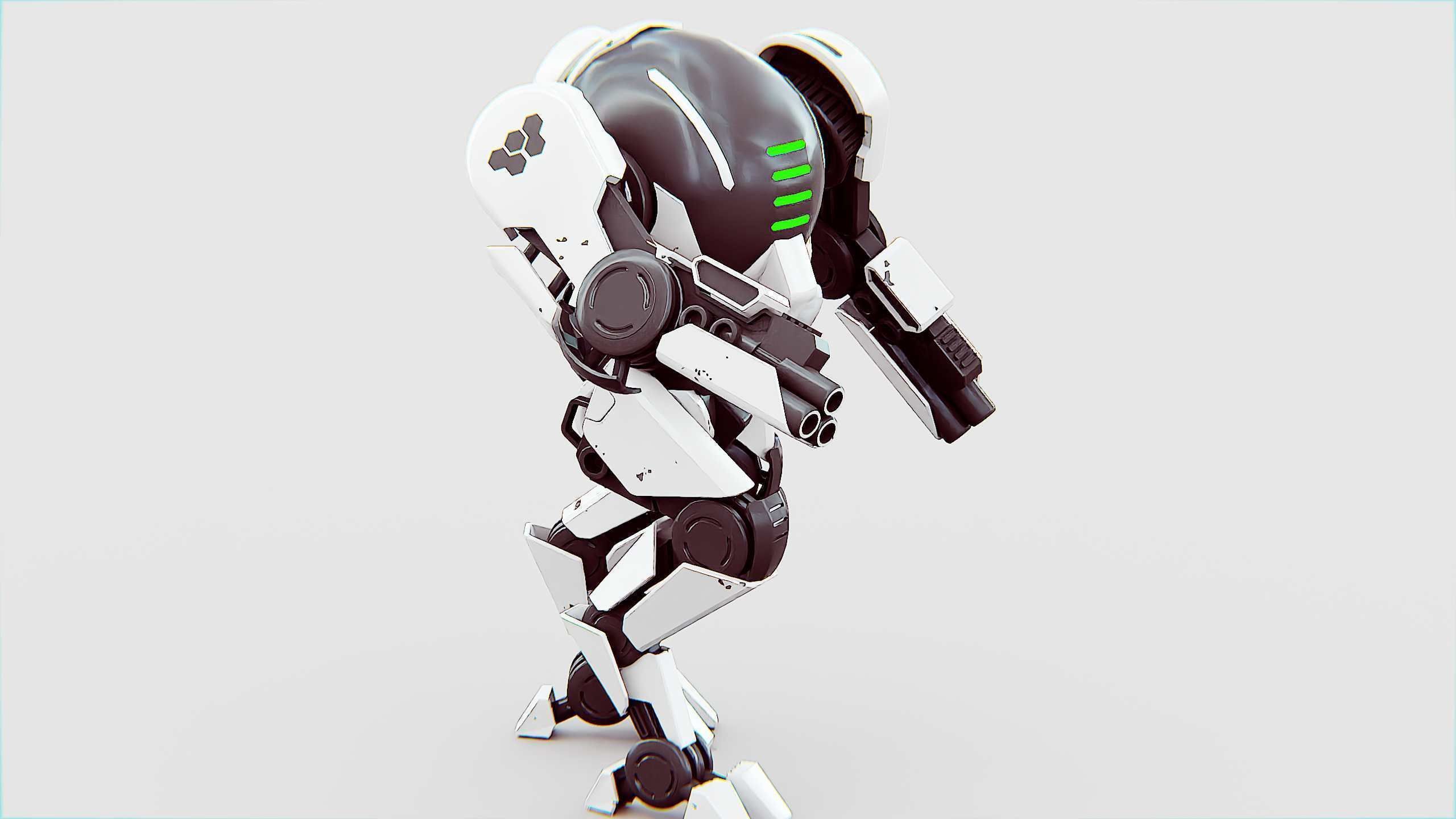 ROBOCOP Z-500  Rigged for Unreal Engine - Unity - MIXAMO  3D model_25