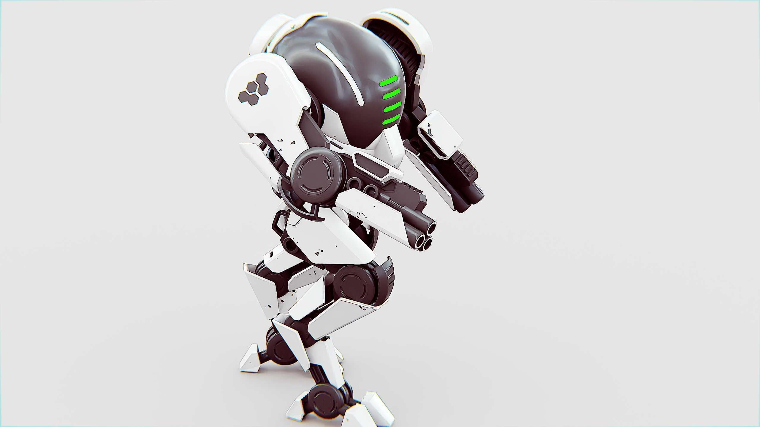 ROBOCOP Z-500  Rigged for Unreal Engine - Unity - MIXAMO  3D model_29