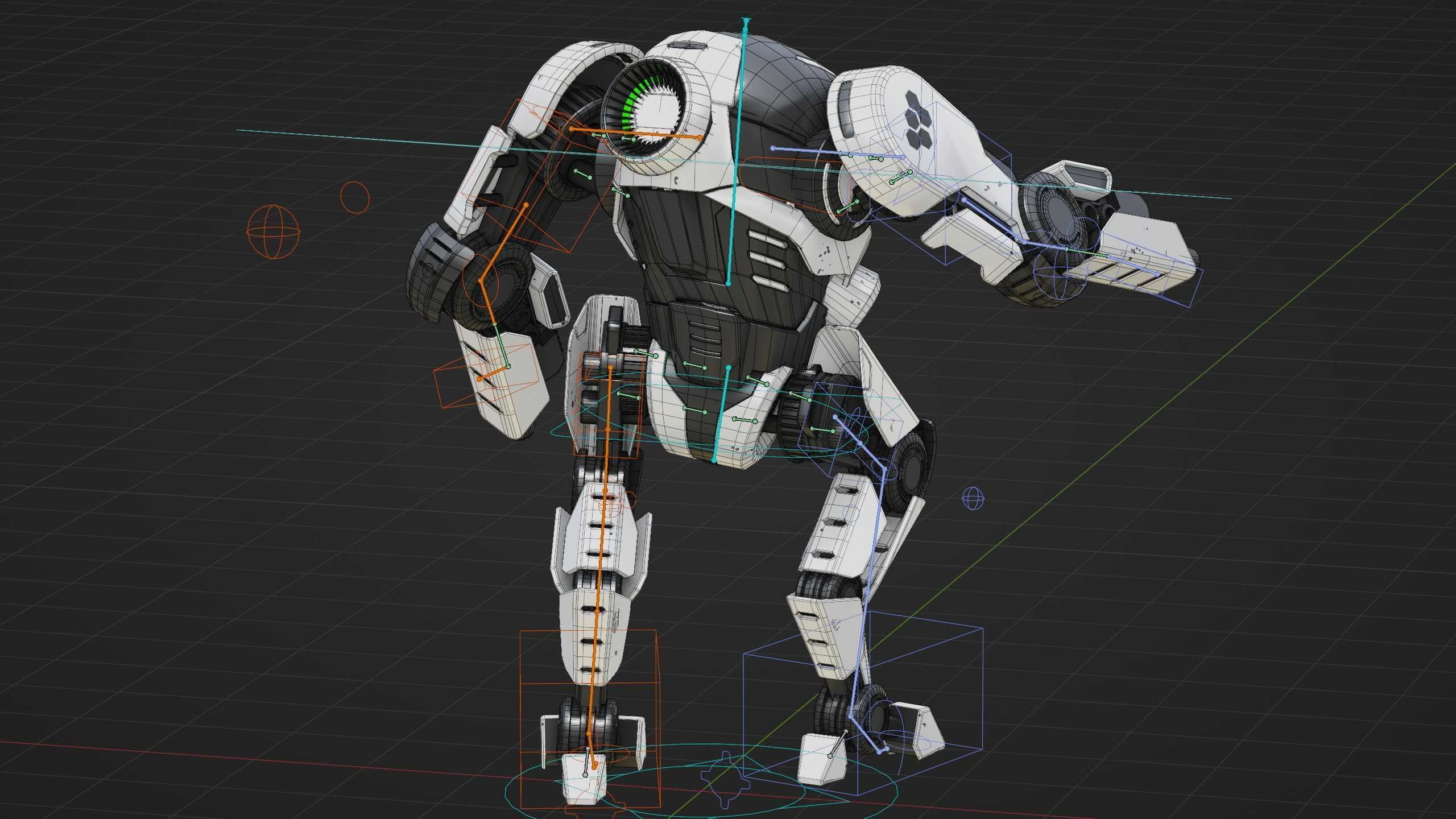 ROBOCOP Z-500  Rigged for Unreal Engine - Unity - MIXAMO  3D model_38