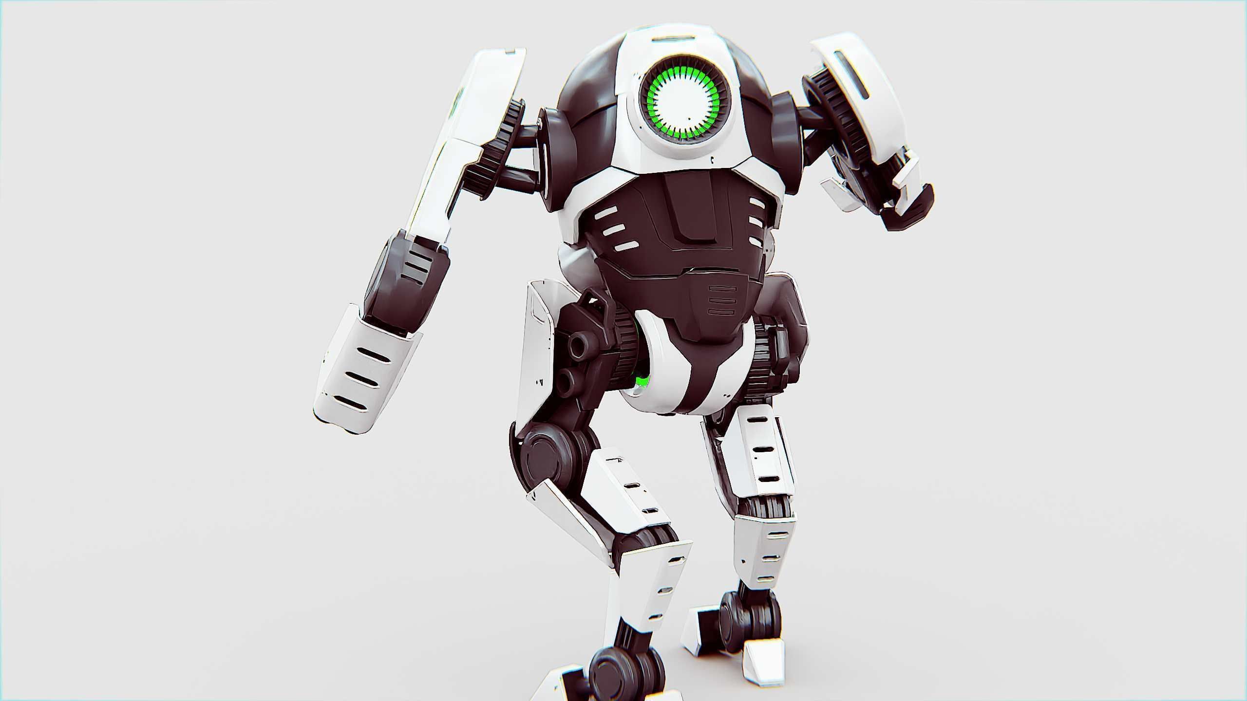 ROBOCOP Z-500  Rigged for Unreal Engine - Unity - MIXAMO  3D model_19