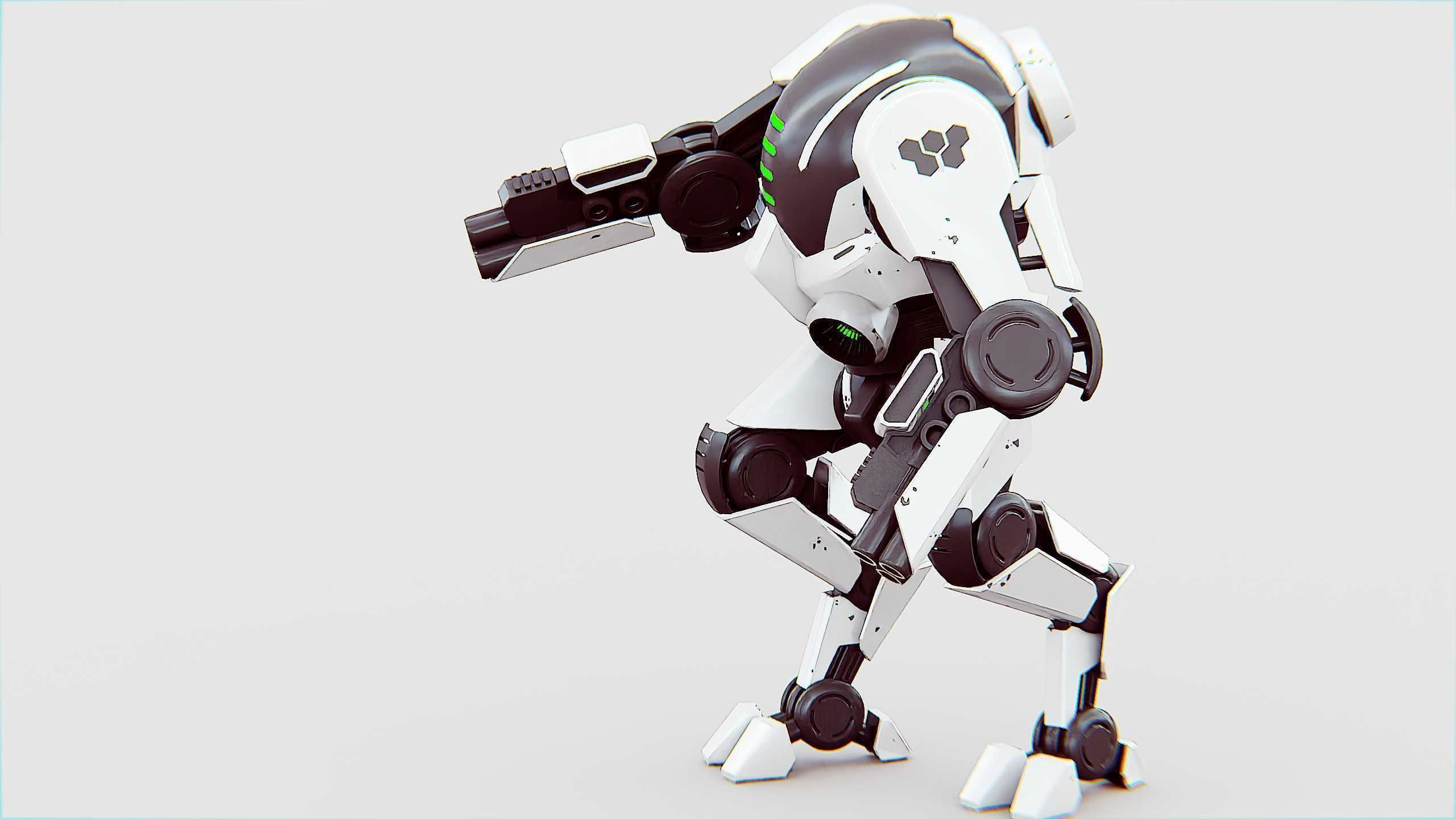 ROBOCOP Z-500  Rigged for Unreal Engine - Unity - MIXAMO  3D model_12