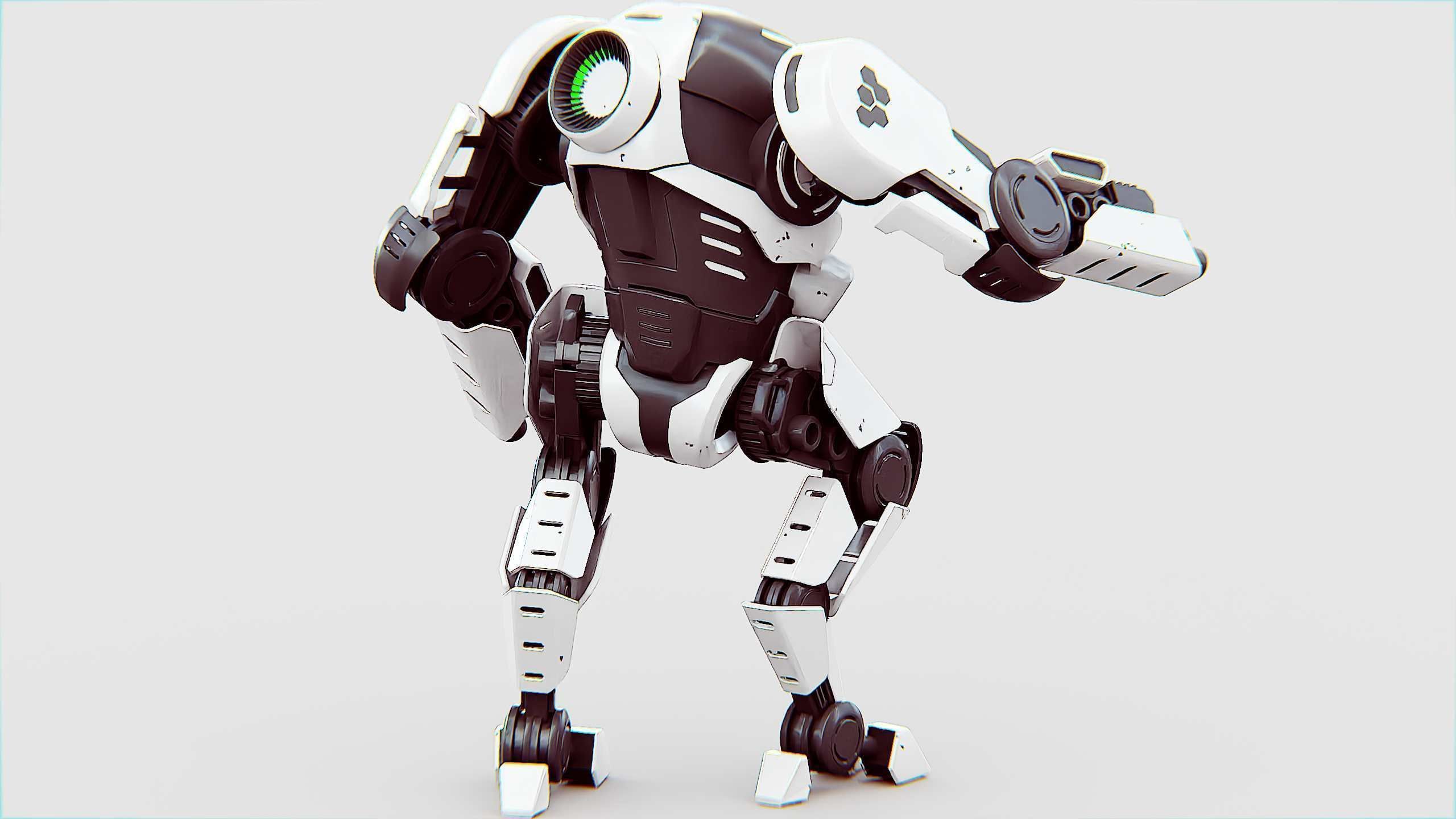 ROBOCOP Z-500  Rigged for Unreal Engine - Unity - MIXAMO  3D model_22