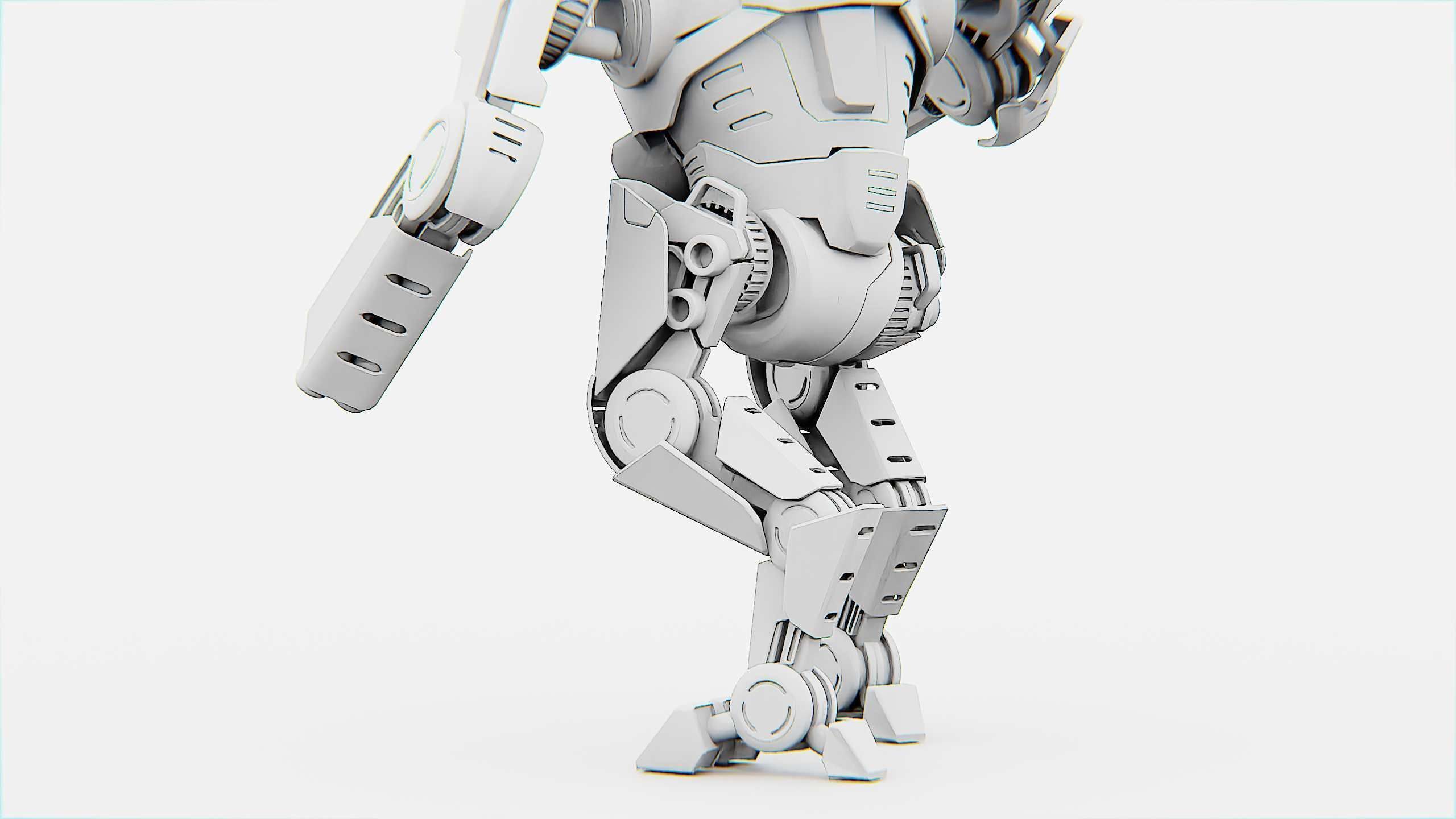 ROBOCOP Z-500  Rigged for Unreal Engine - Unity - MIXAMO  3D model_35