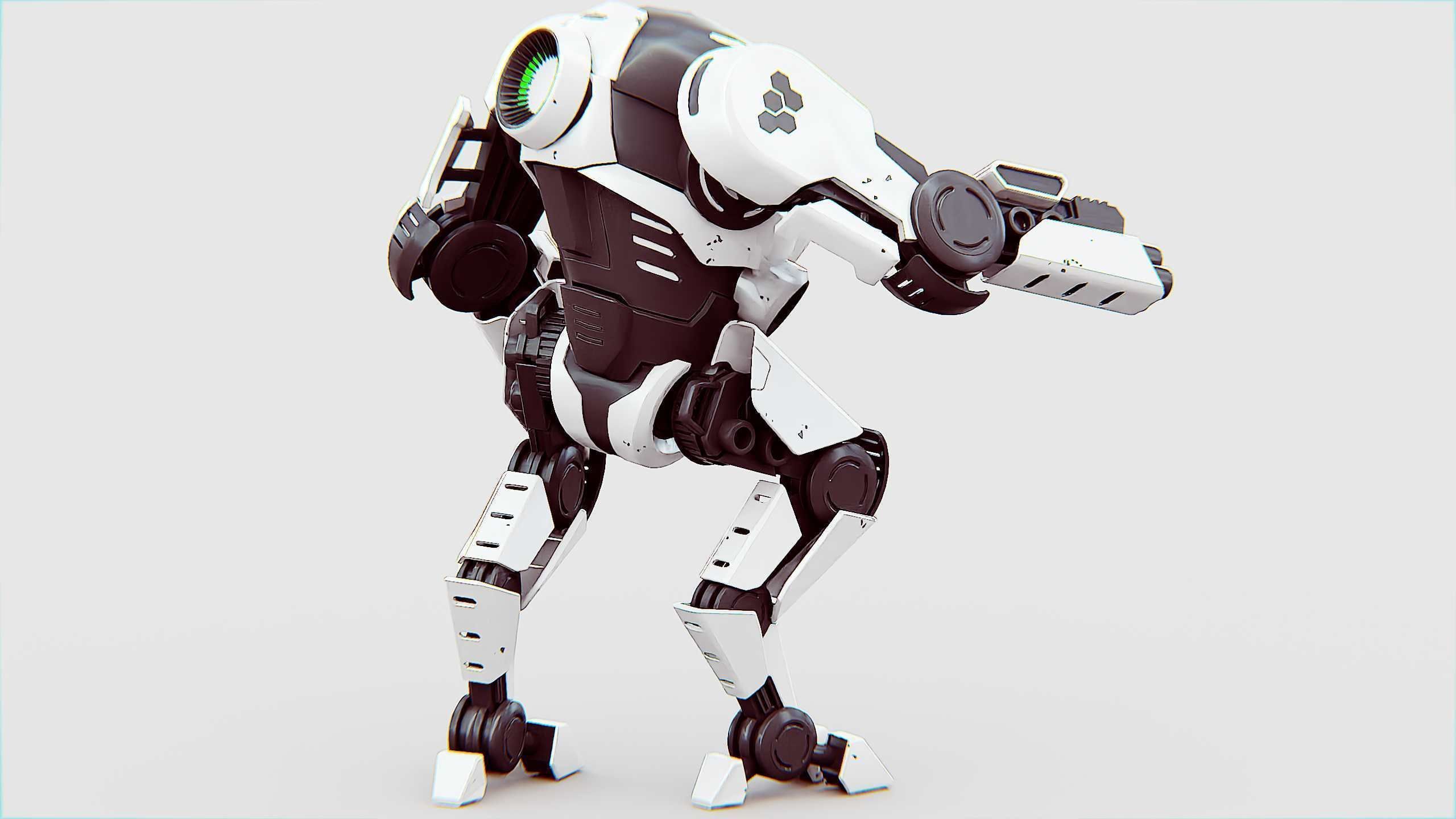 ROBOCOP Z-500  Rigged for Unreal Engine - Unity - MIXAMO  3D model_23
