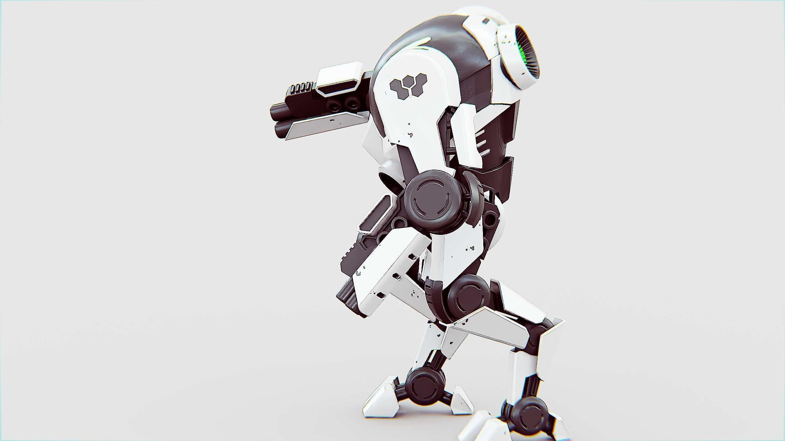 ROBOCOP Z-500  Rigged for Unreal Engine - Unity - MIXAMO  3D model_14