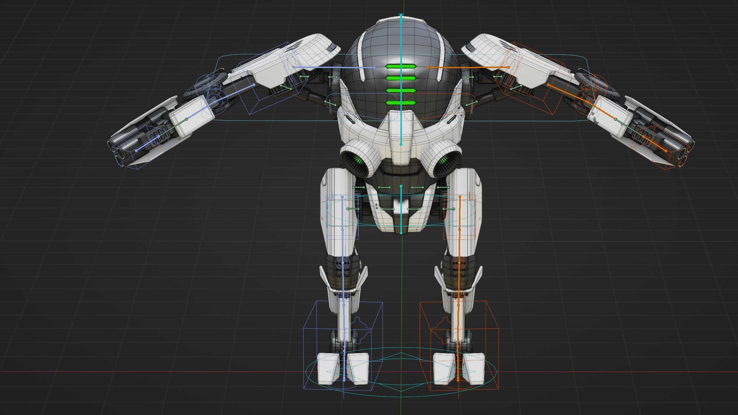 ROBOCOP Z-500  Rigged for Unreal Engine - Unity - MIXAMO  3D model_39