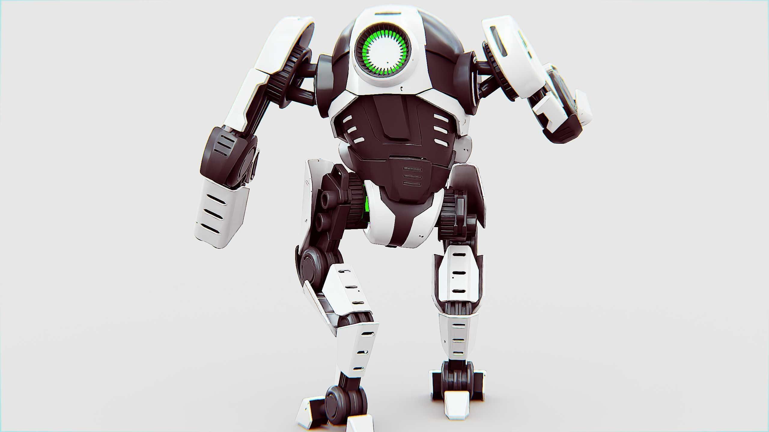 ROBOCOP Z-500  Rigged for Unreal Engine - Unity - MIXAMO  3D model_20
