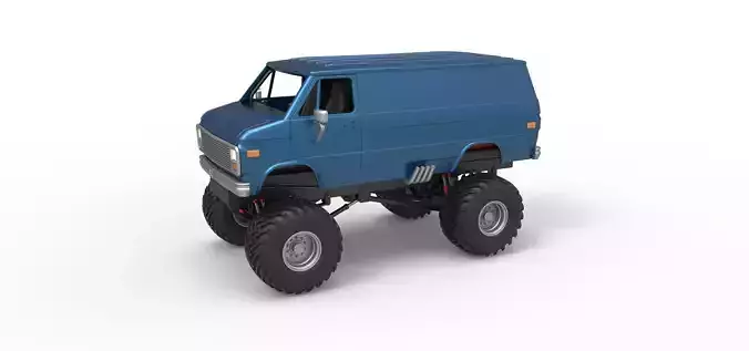 Monster Truck Van Version 2 Scale 1 to 25