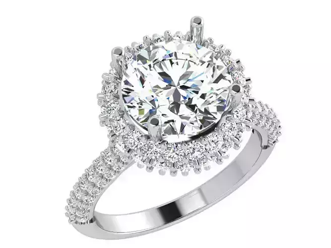Round Halo Ring 3632