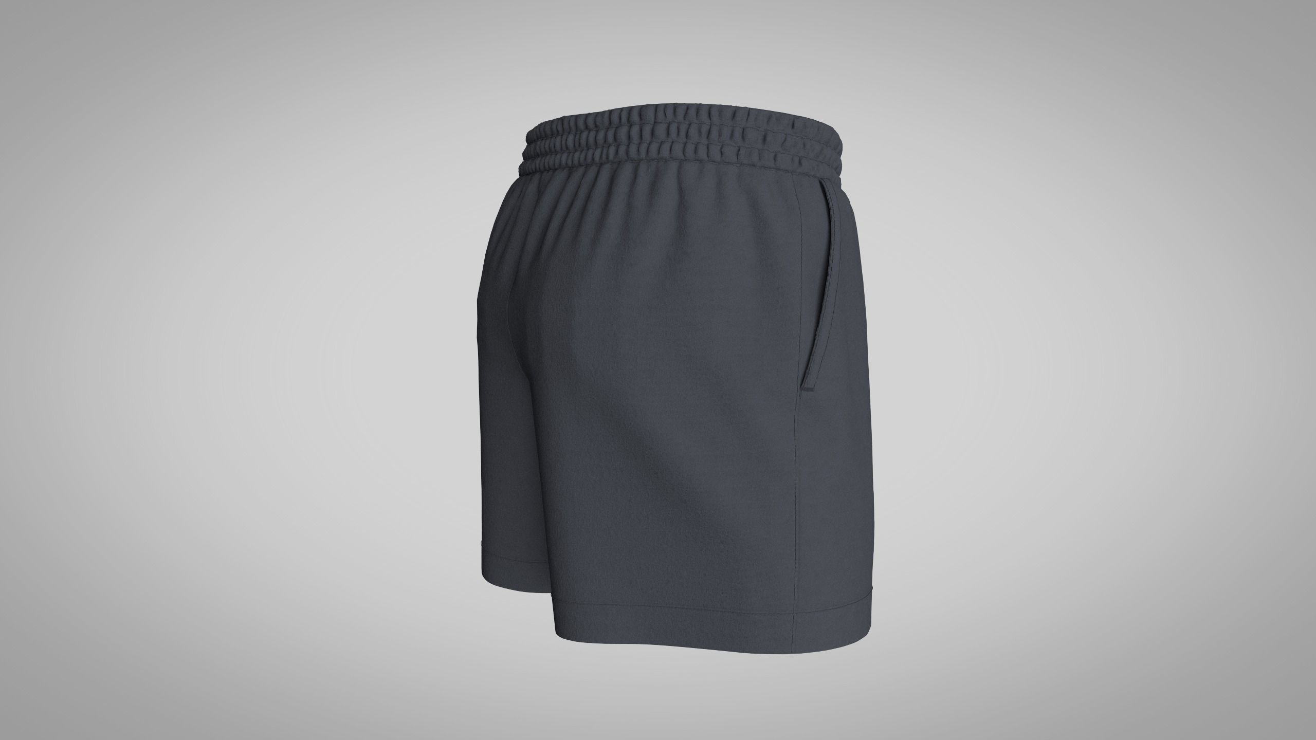Men Shorts 3D model_2