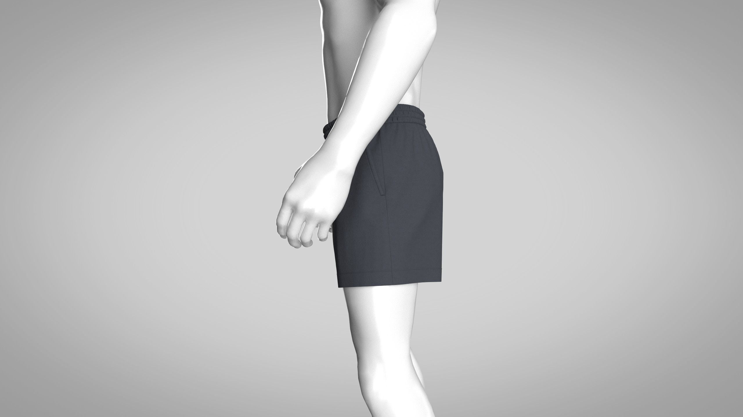 Men Shorts 3D model_9