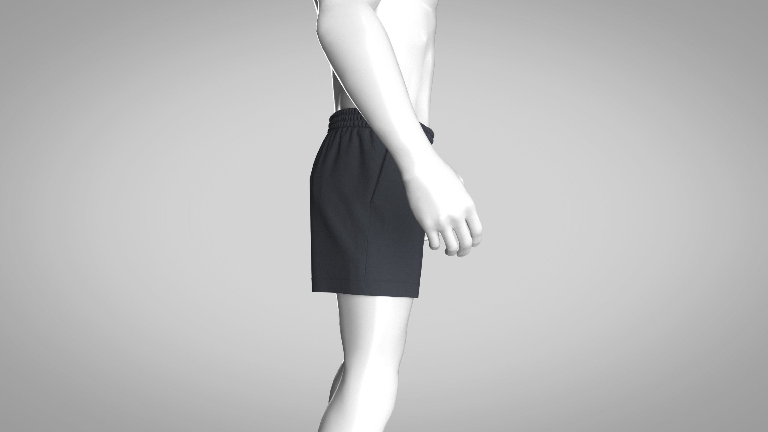 Men Shorts 3D model_7