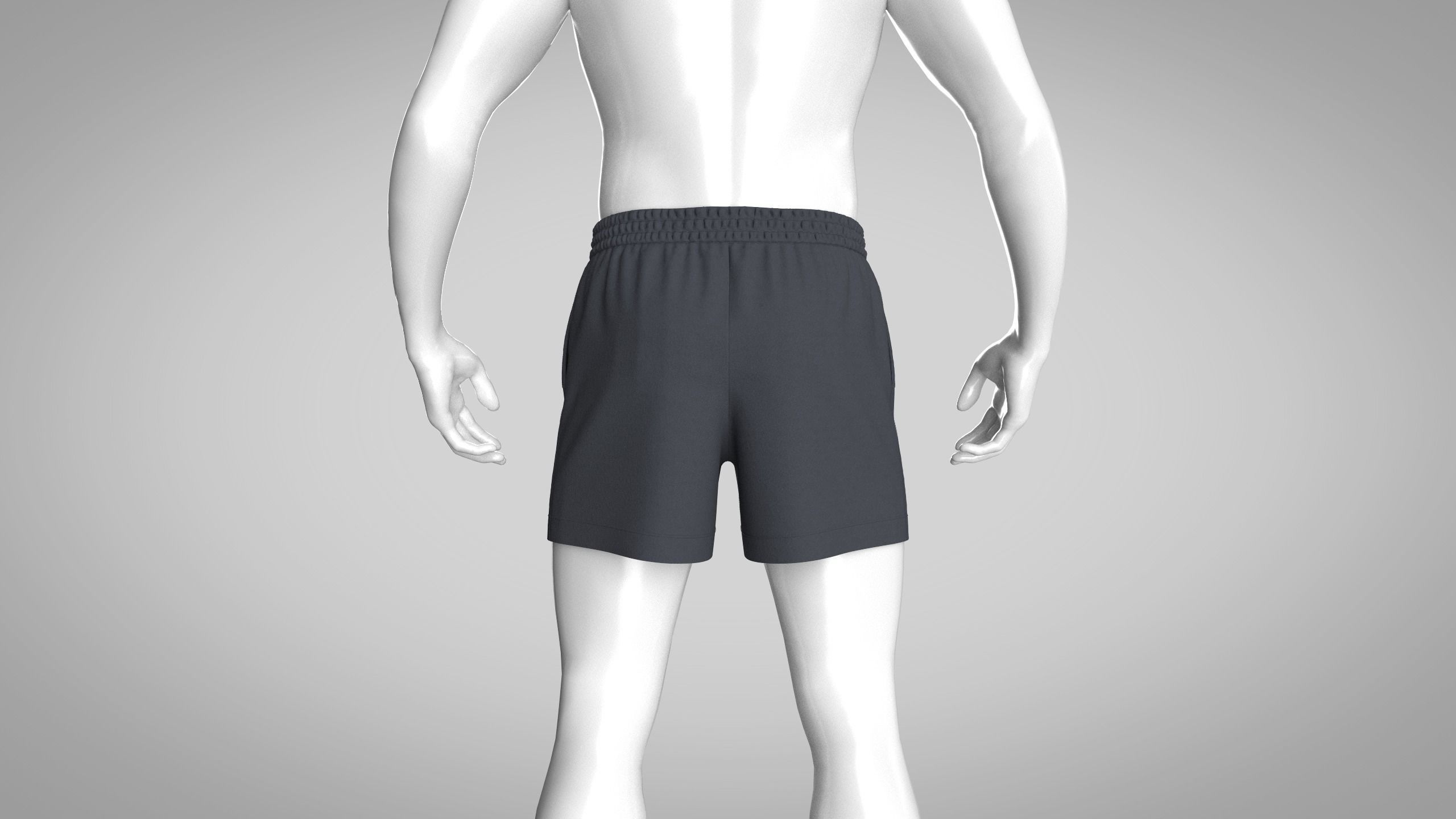 Men Shorts 3D model_8