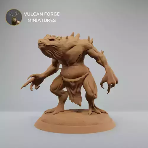 Slaad Dnd miniature 2 inch base pre supported 3d print model