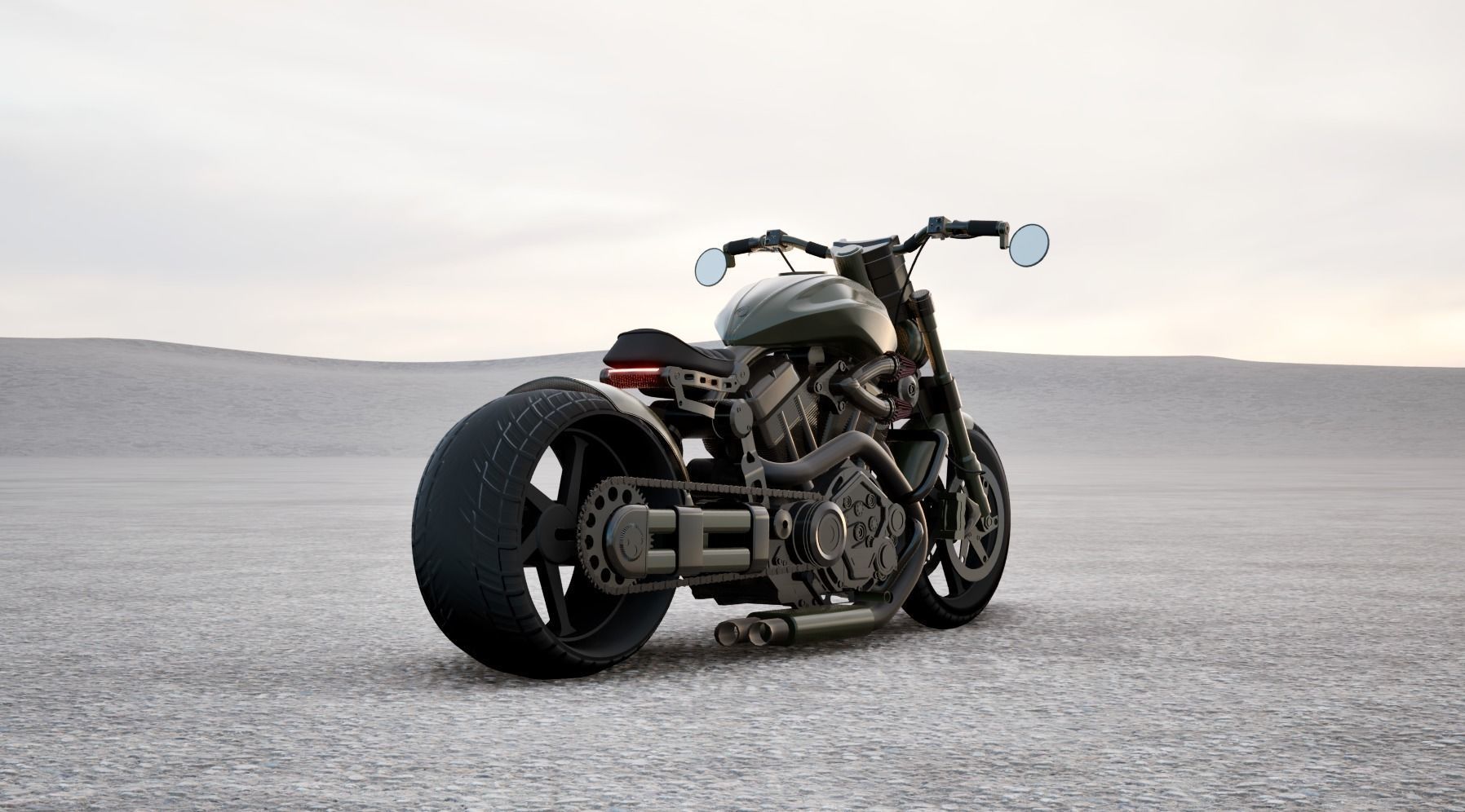 Hyper-Detailed Super Bike Low-poly 3D model_1