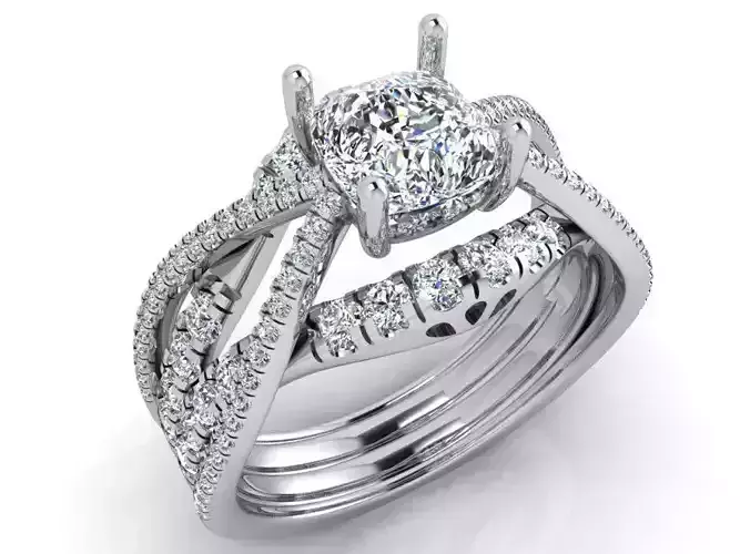 Twisted Diamond Ring 3645
