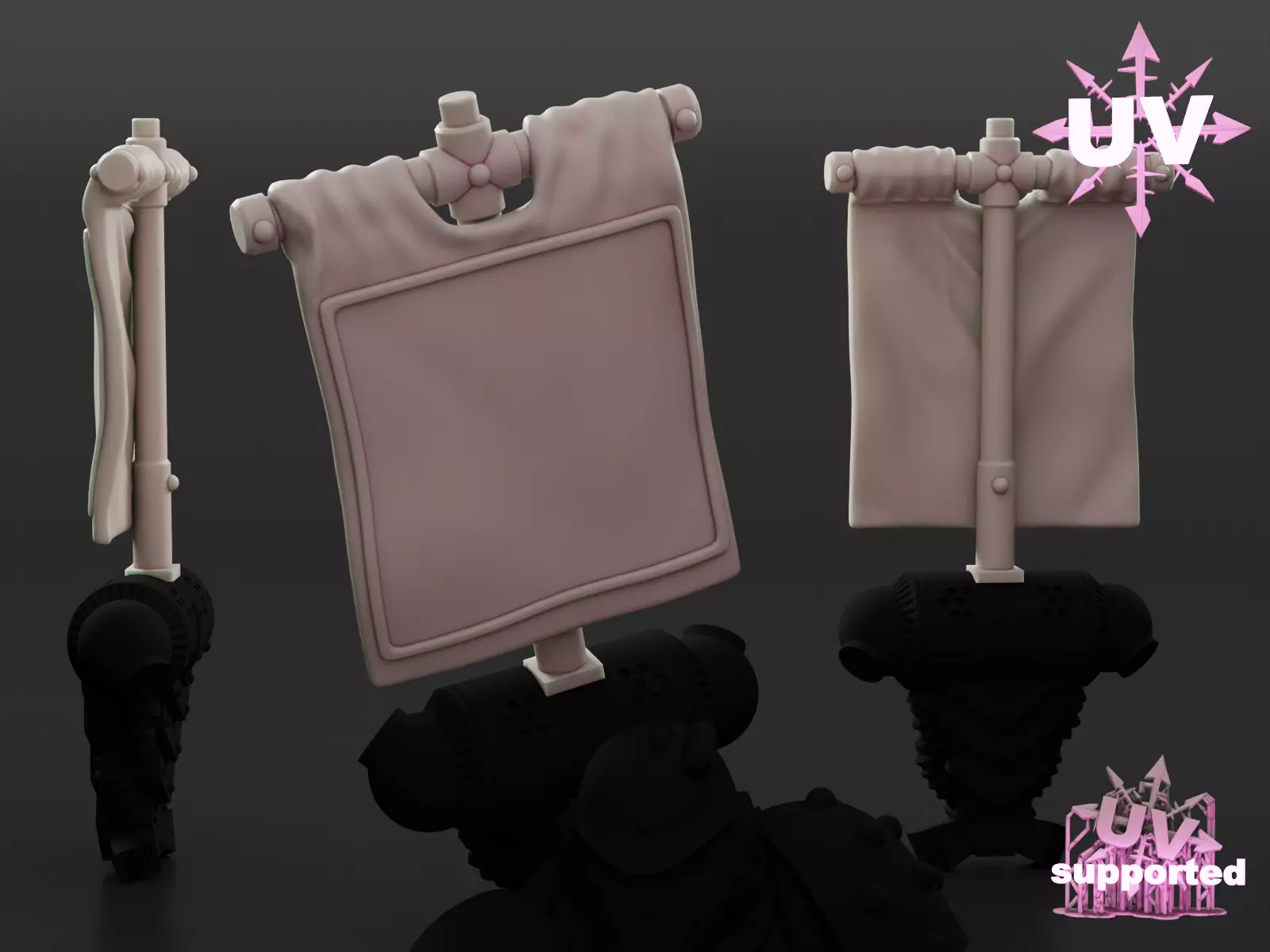 backpack banners imperial legions Free 3D print model