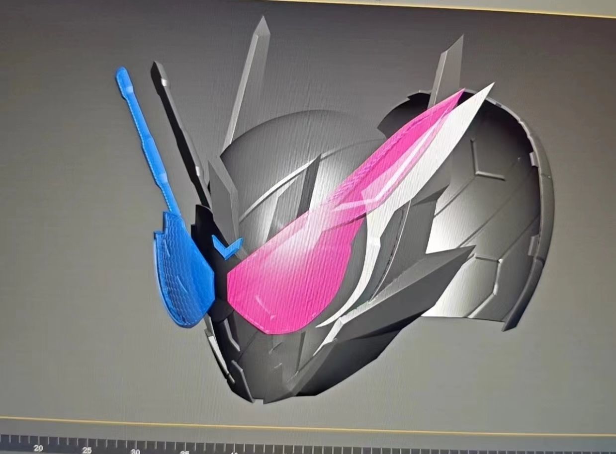 kamen rider build dangerous 3Dprint modle 3D print model_1