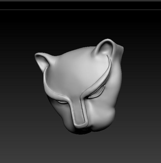 Leopard Face model 3D print model_3