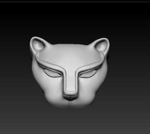Leopard Face model 3D print model_1