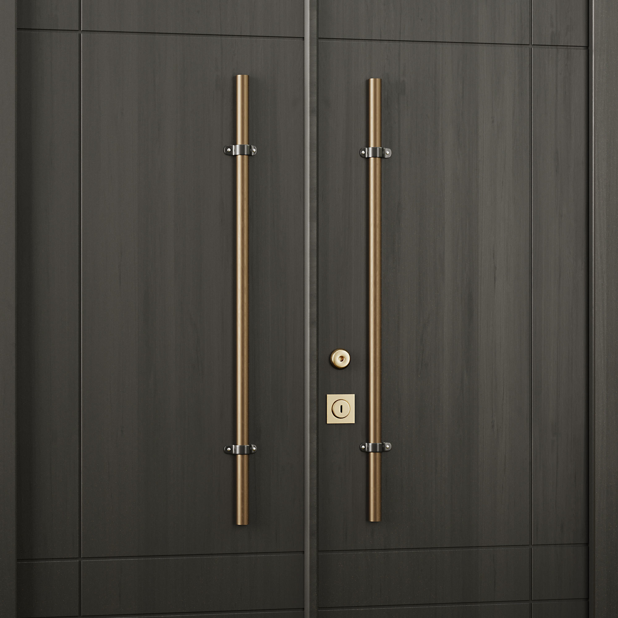 Entrance door set5 3D model_4