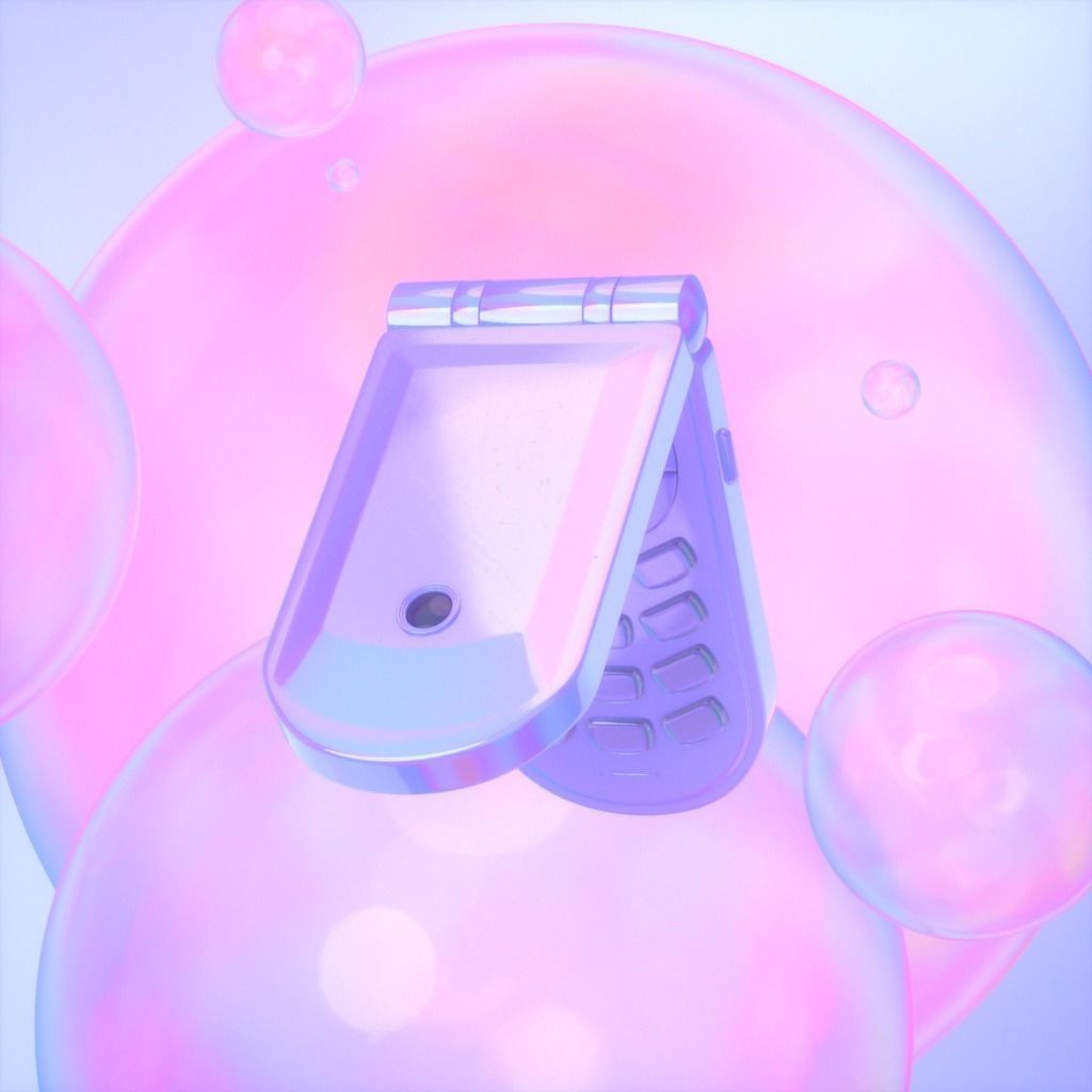 Flip Cell Phone 3D model_8