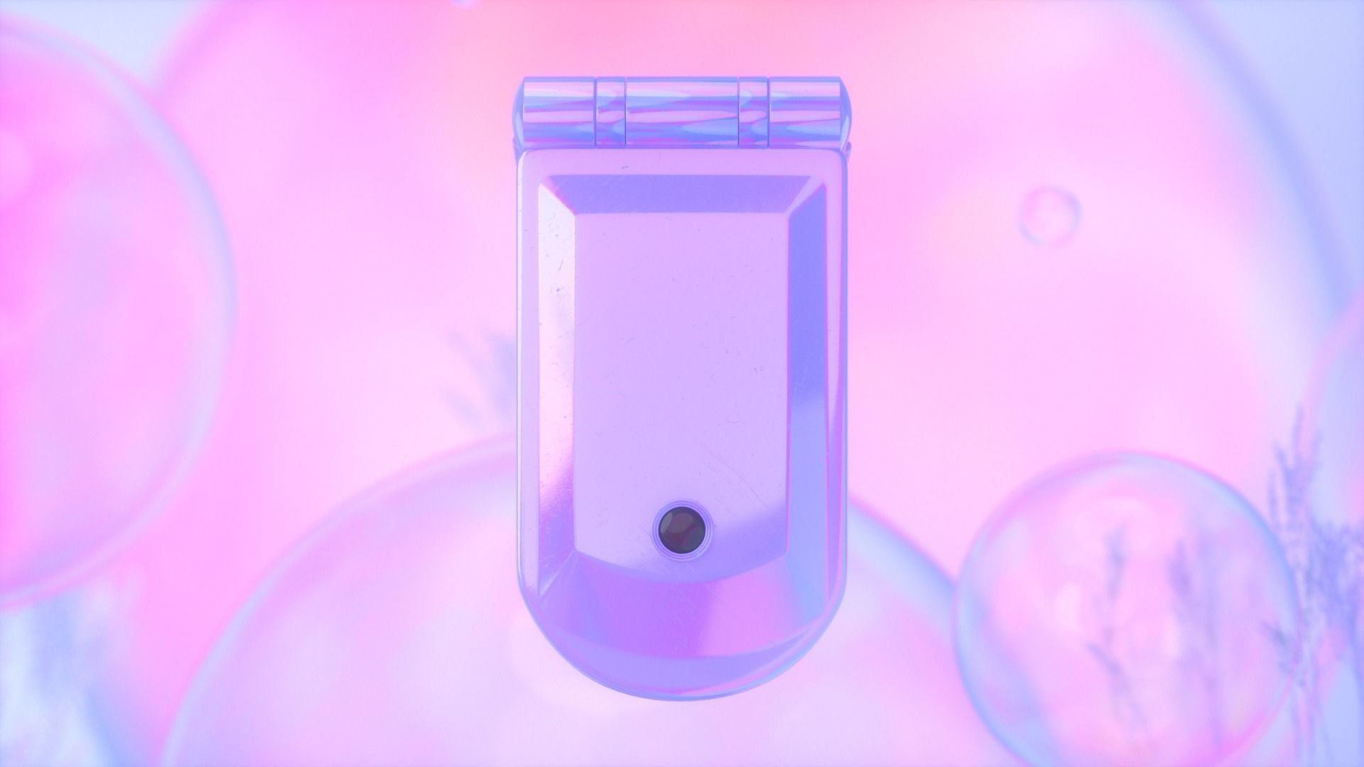 Flip Cell Phone 3D model_2