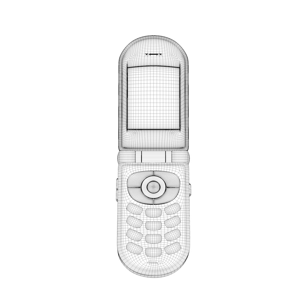 Flip Cell Phone 3D model_11