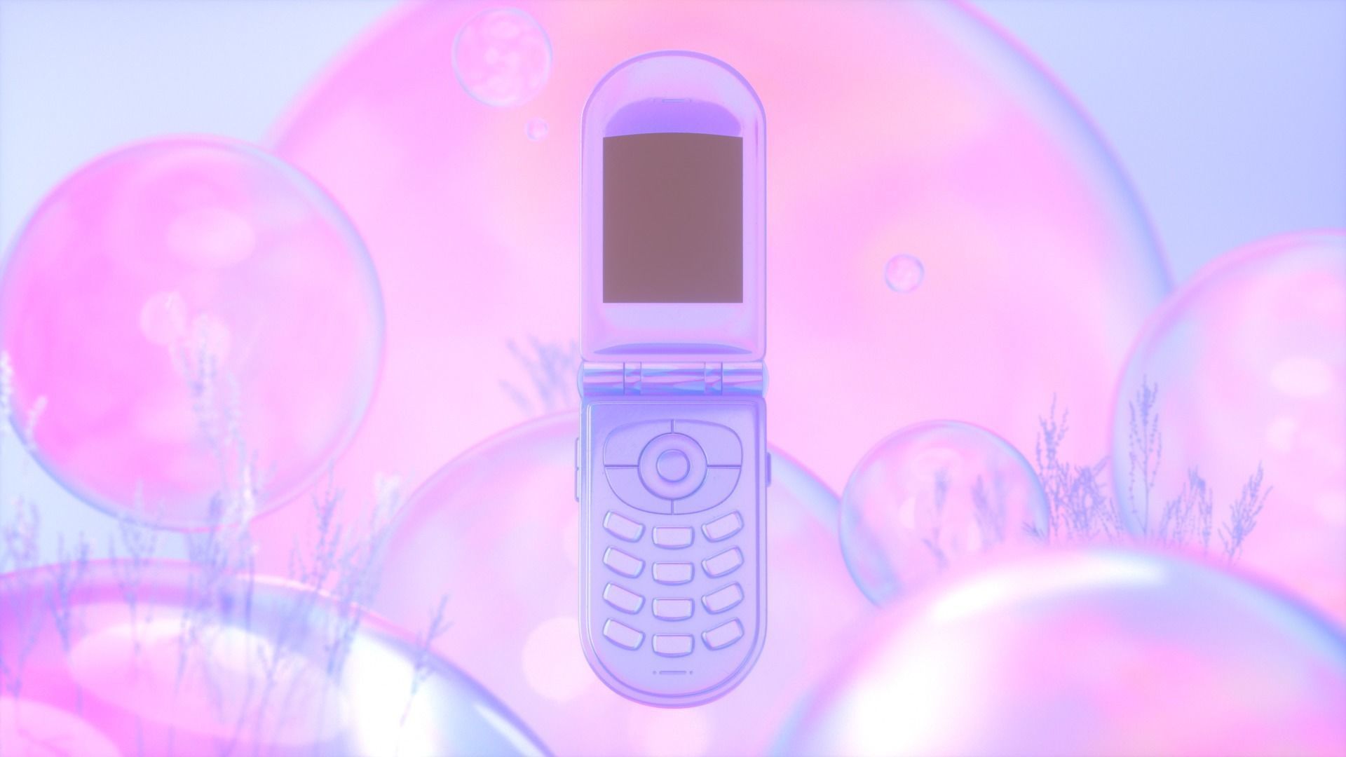 Flip Cell Phone 3D model_1