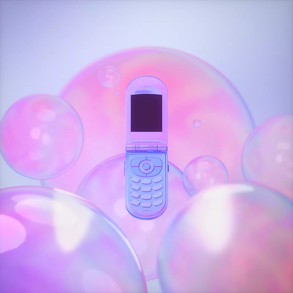 Flip Cell Phone 3D model_0