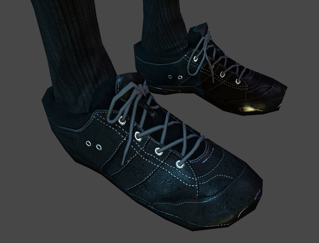 Akari schoolgirl Low-poly 3D model_6