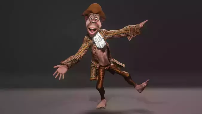 Monkey High quality character full Rigged and Animated