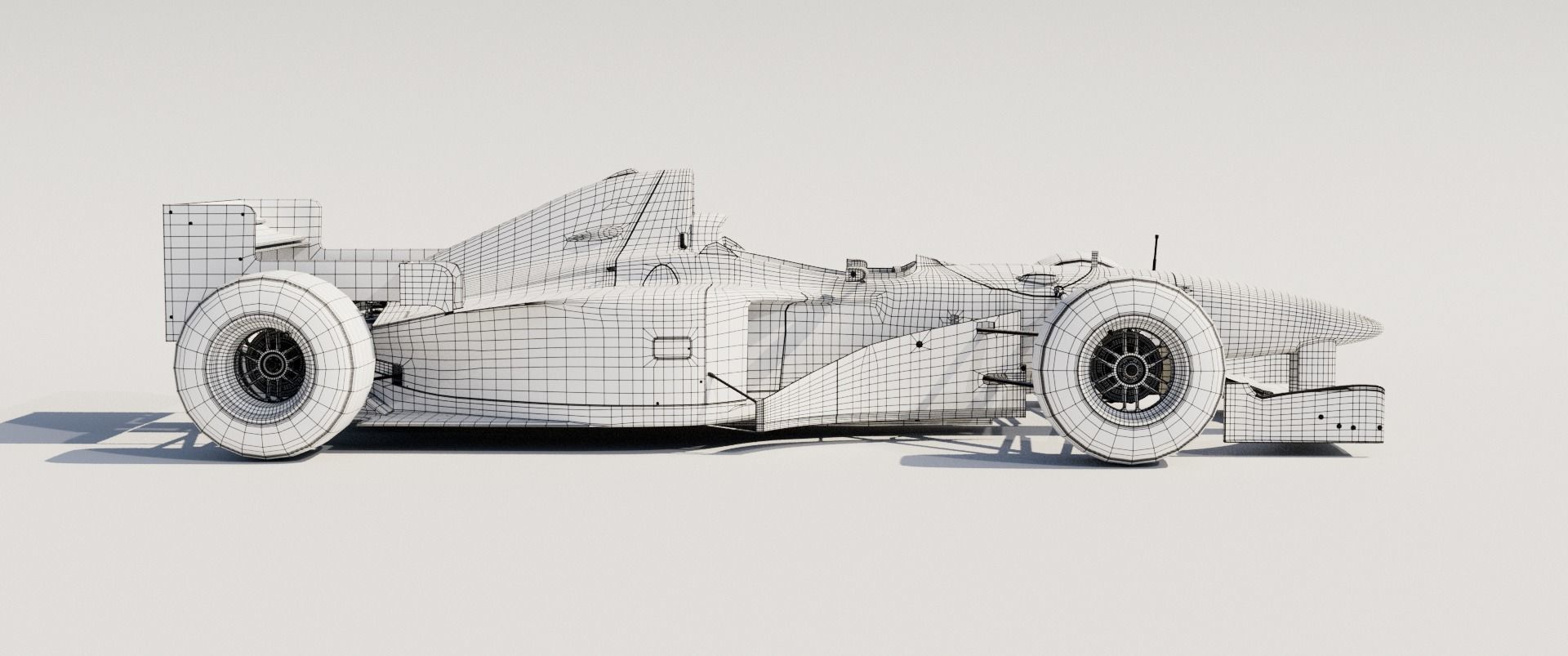 Williams FW18 1996 Formula 1 Car 3D model_9