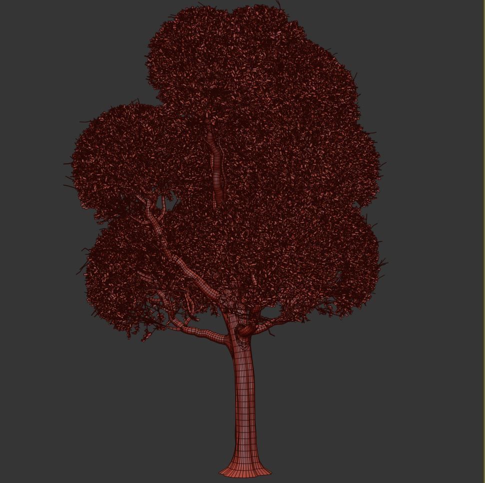 spherical tree 3D model_2