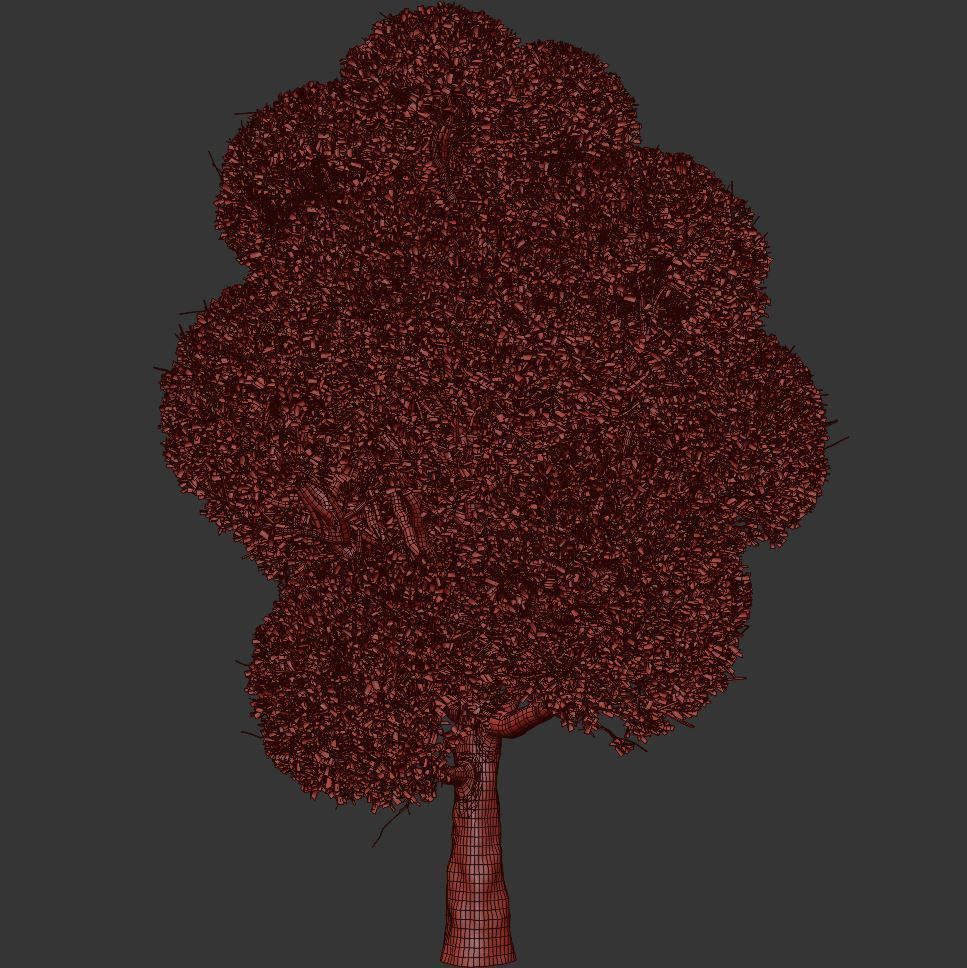 spherical tree2 3D model_2