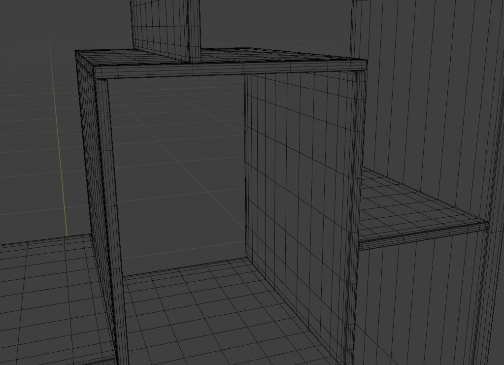 Walnut Shelf 3D model_4