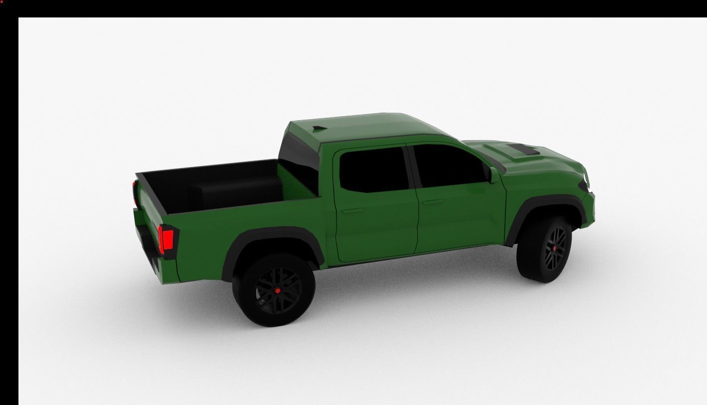 Toyota Tacoma TRD Low-poly 3D model_6