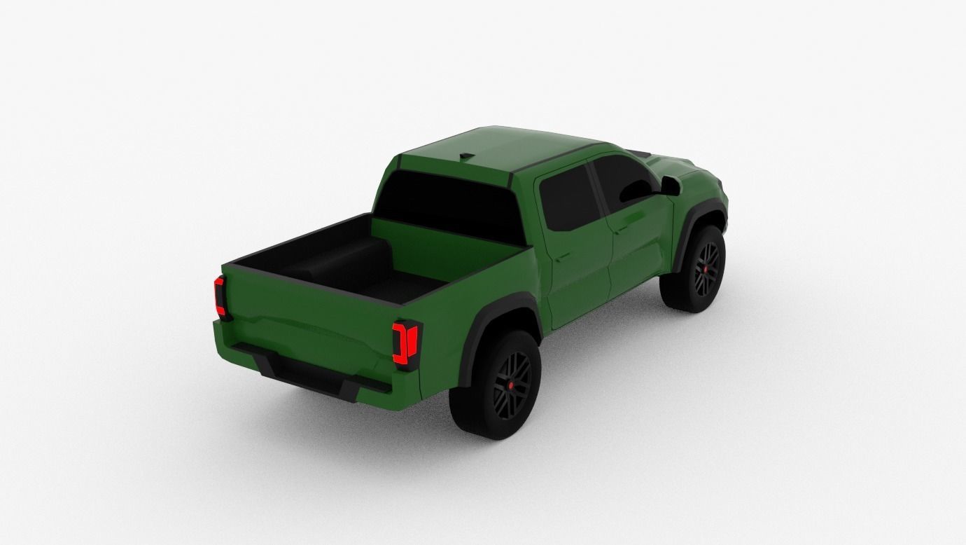 Toyota Tacoma TRD Low-poly 3D model_3
