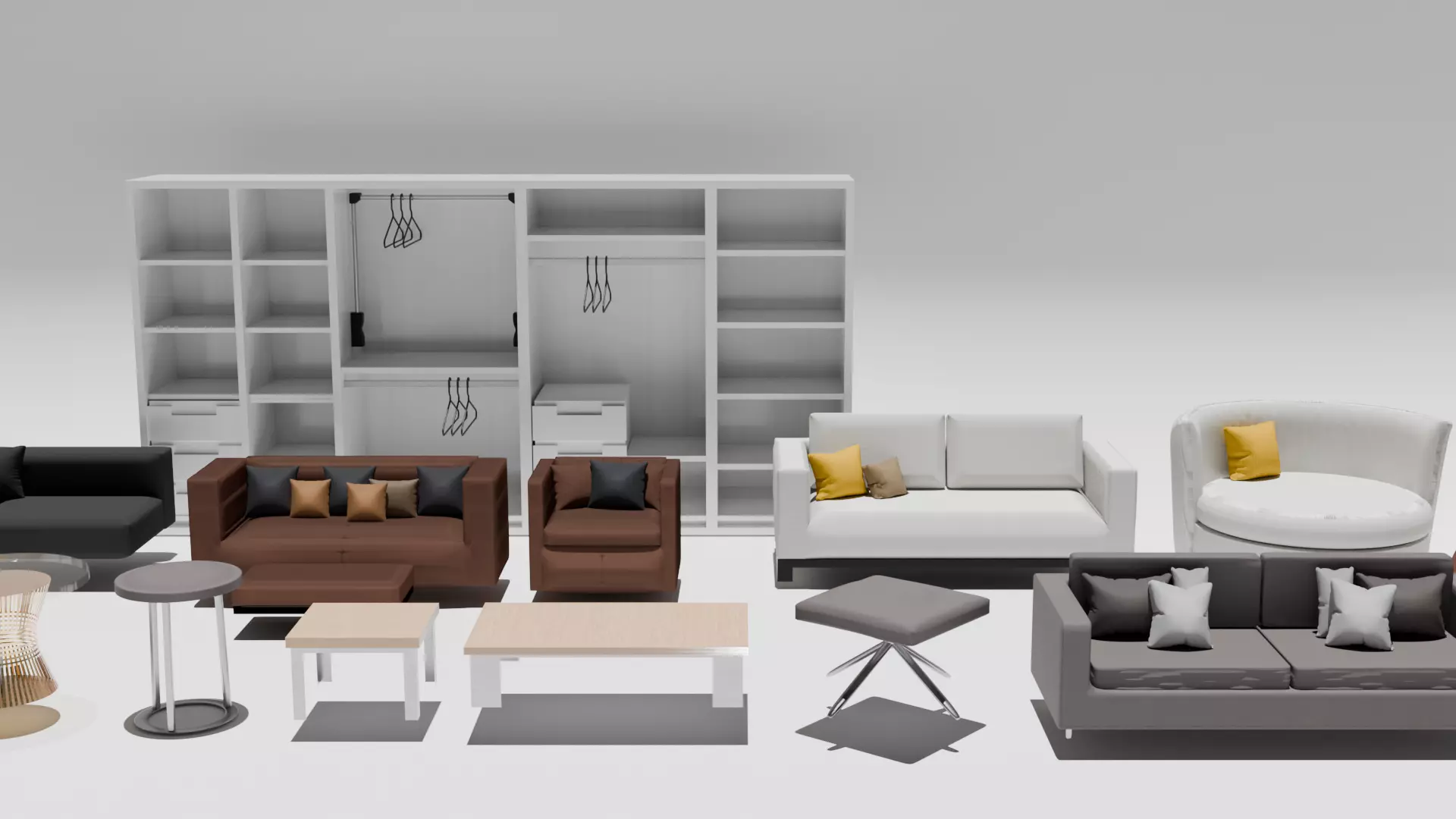 furniture for interior Free 3D model
