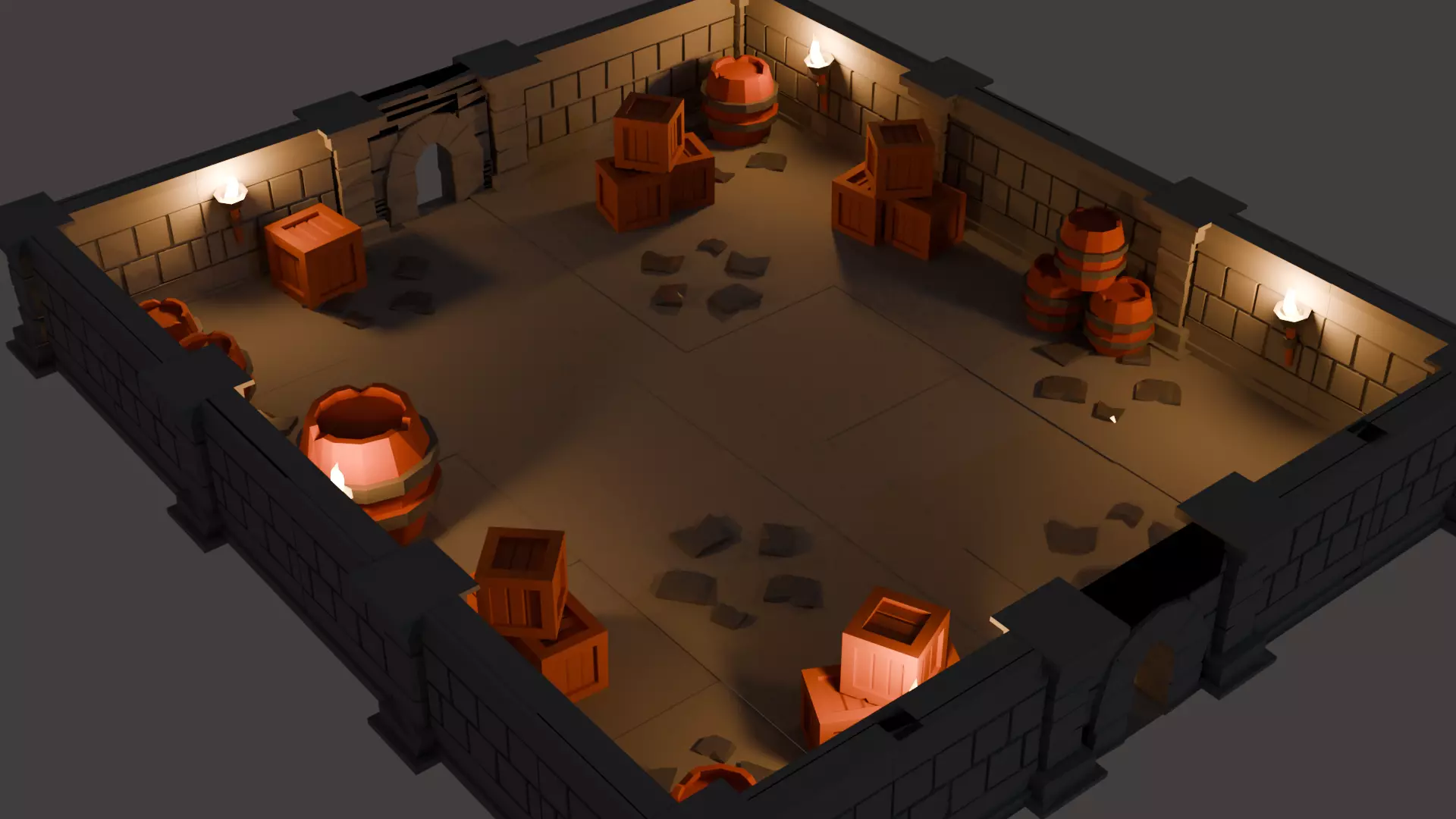 Bunker 3D model_0