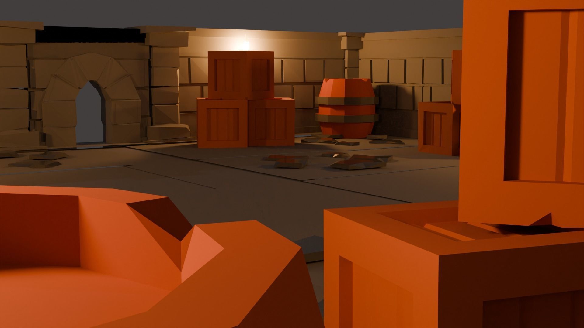 Bunker 3D model_4