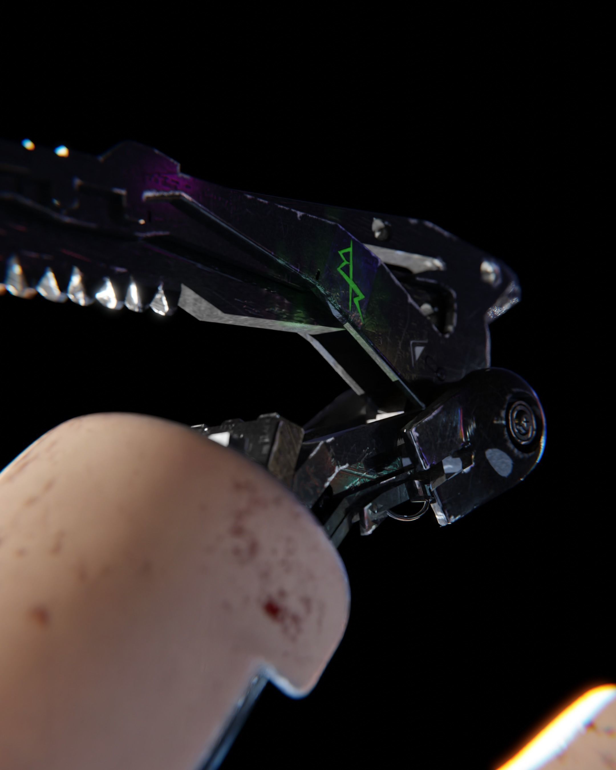 Mantis Blade CYBERPUNK Low-poly 3D model_3