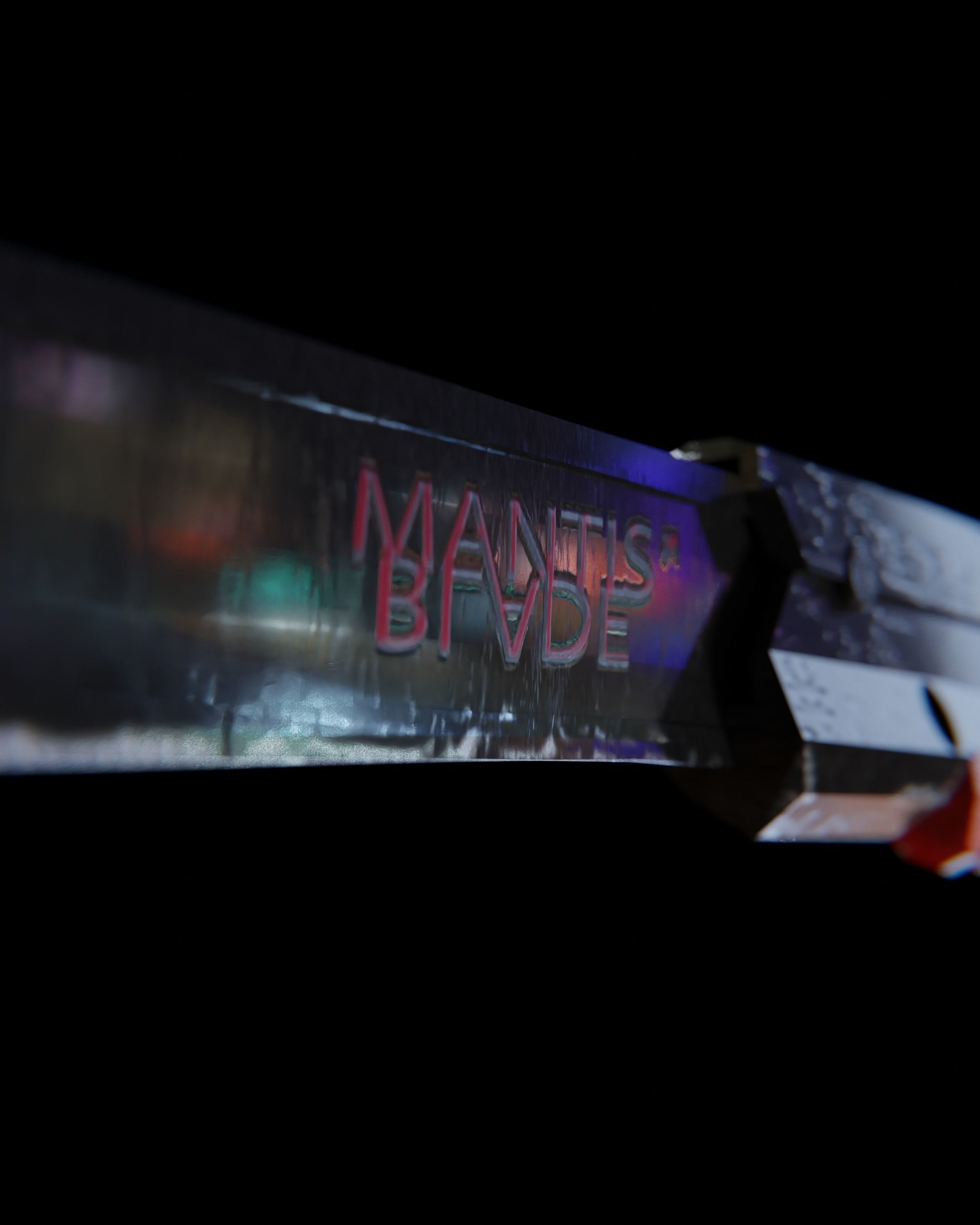 Mantis Blade CYBERPUNK Low-poly 3D model_2