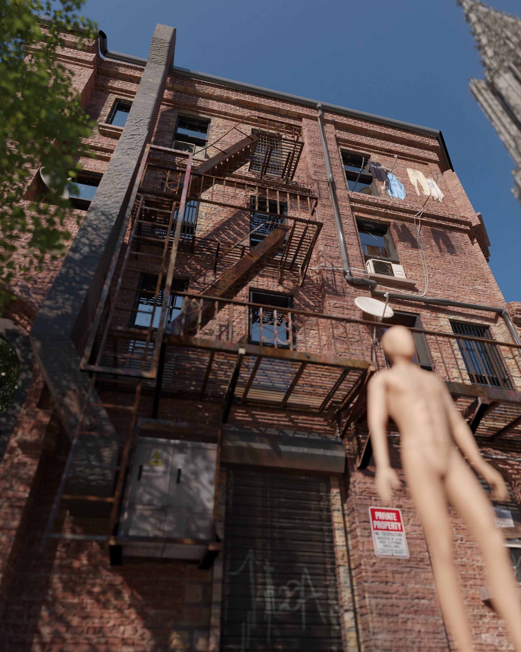 Brooklyn building Low-poly 3D model_1